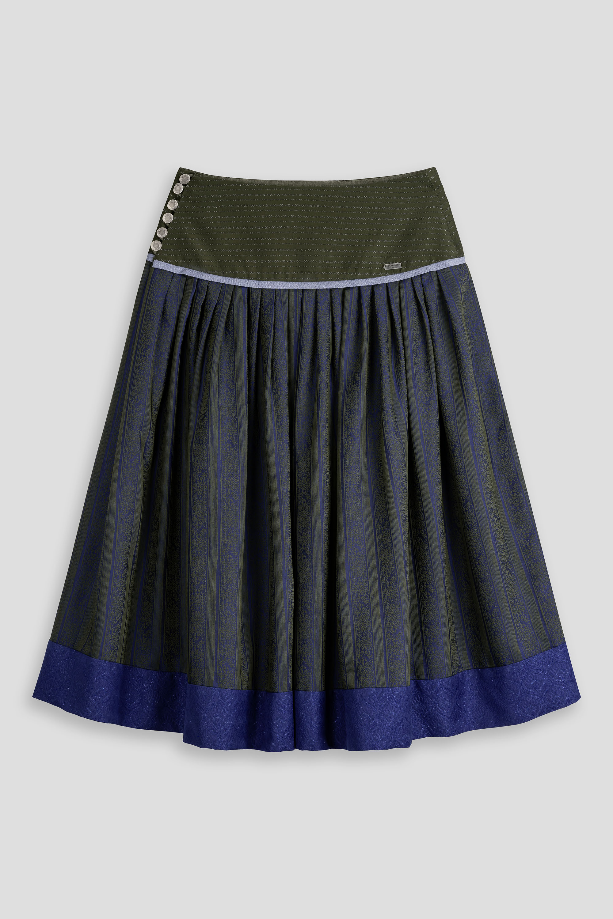 Trachtenrock-festlich-elegant-blau-oliv-Soascheenadog