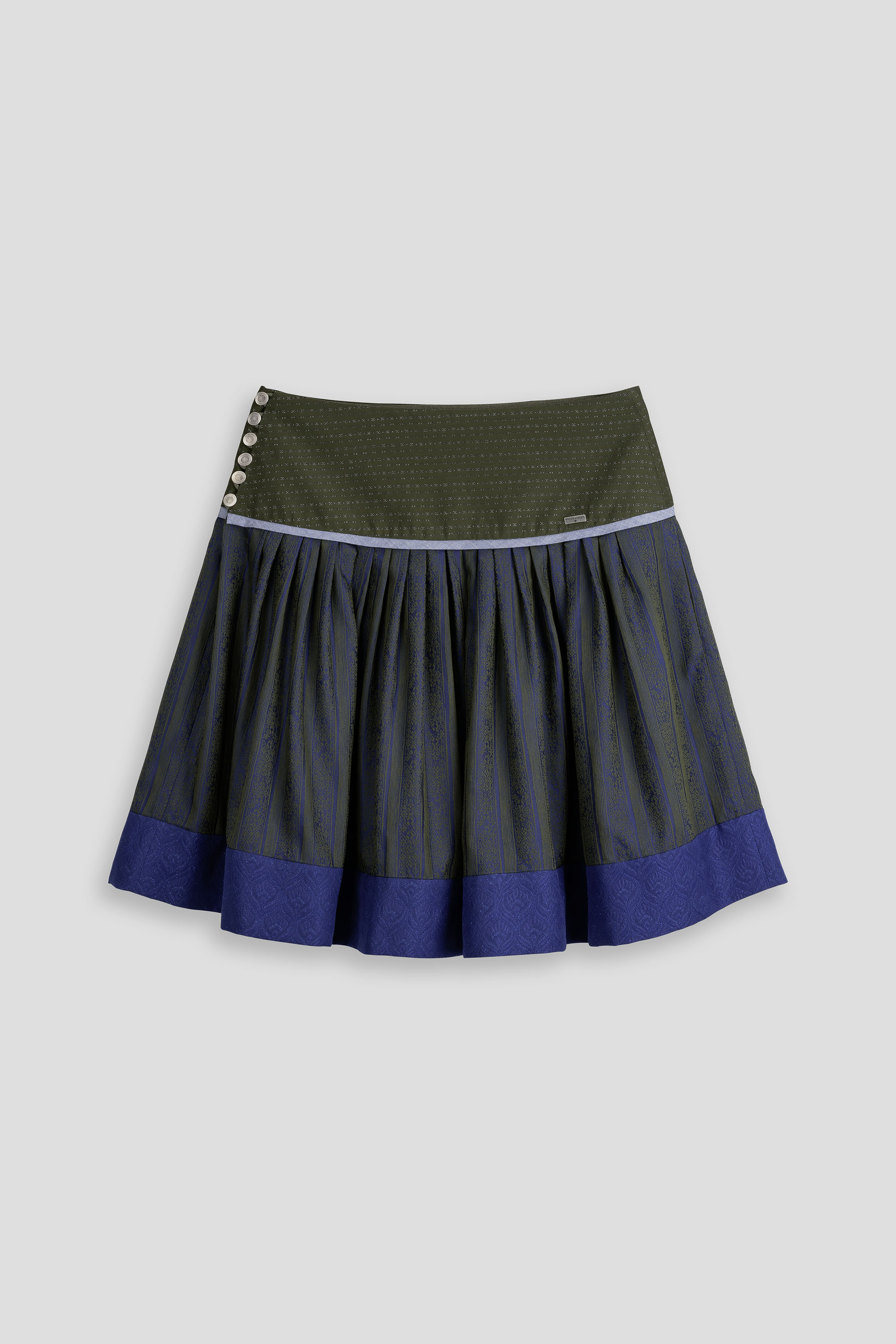 Trachtenrock-festlich-elegant-blau-oliv-Soascheenadog