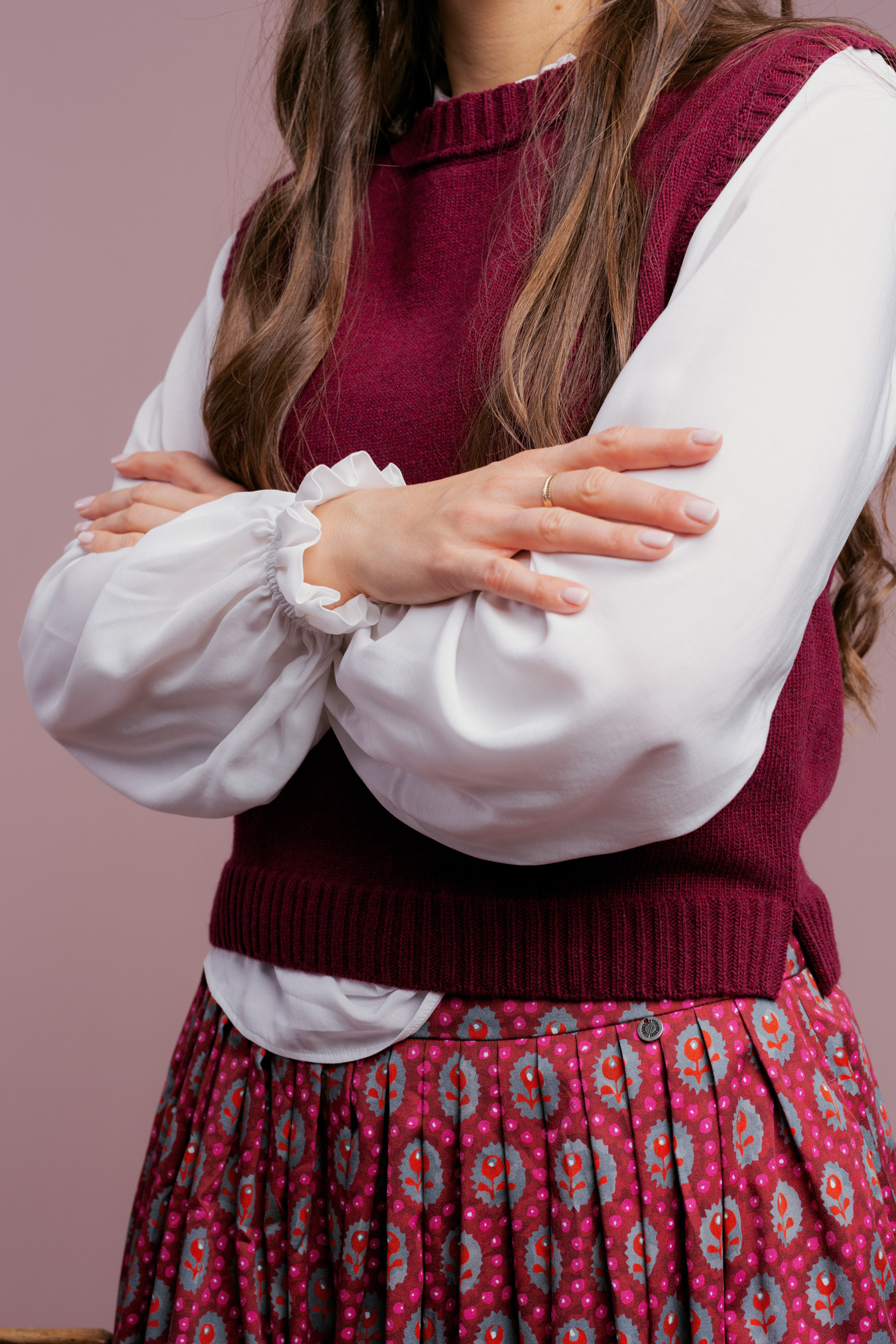Bluse-Damen-Rueschen-weiss-Emma