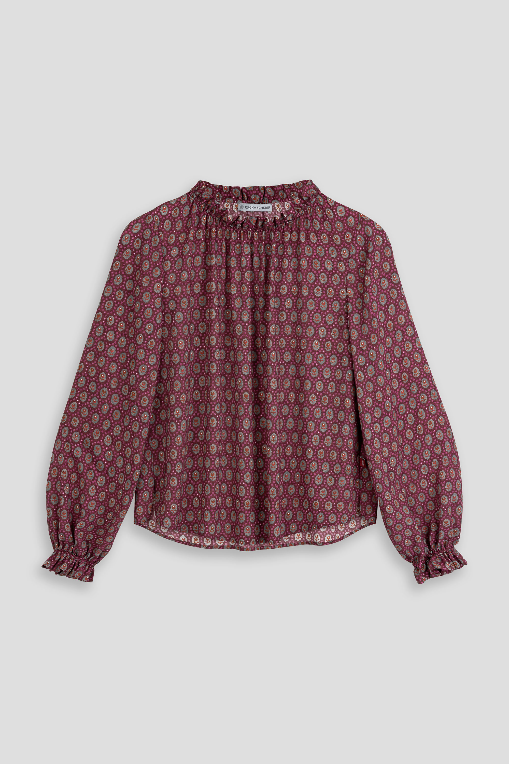 Blouse-ladies-frill-pattern-red-pink-Emma
