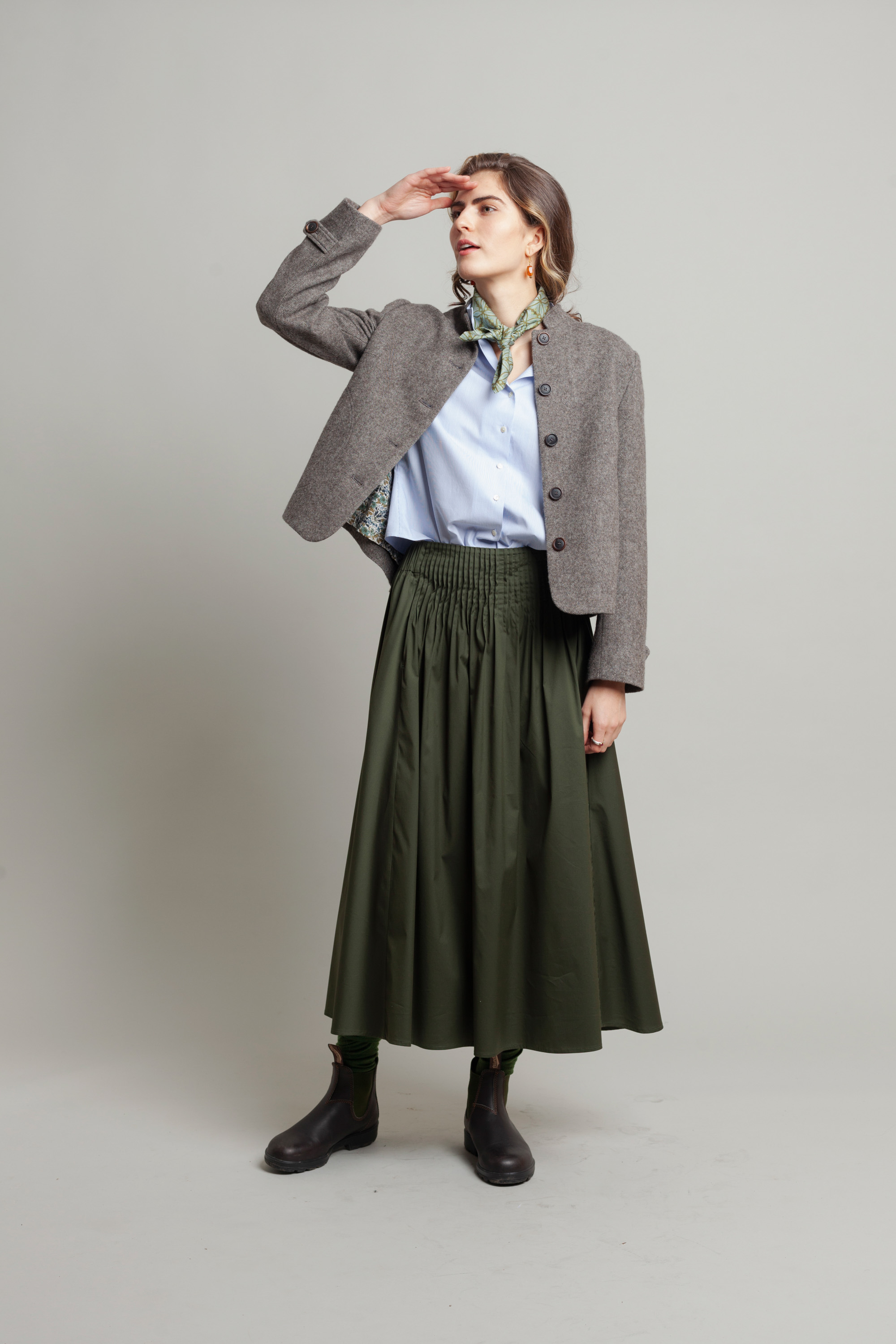 -Trachtenrock-lang-Dunkelgruen-Windach