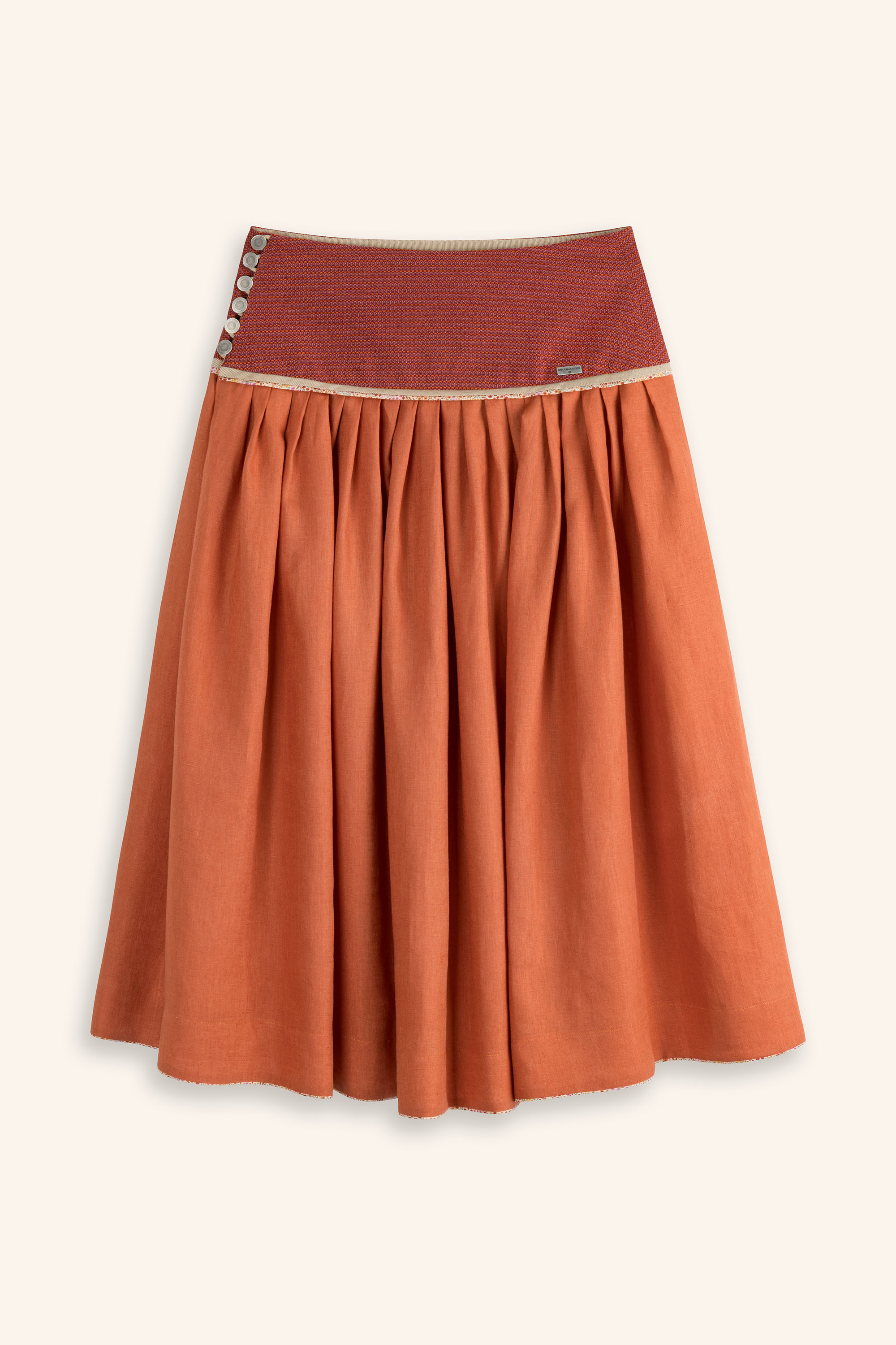 Trachtenrock-terracottarot-Sonnabrand