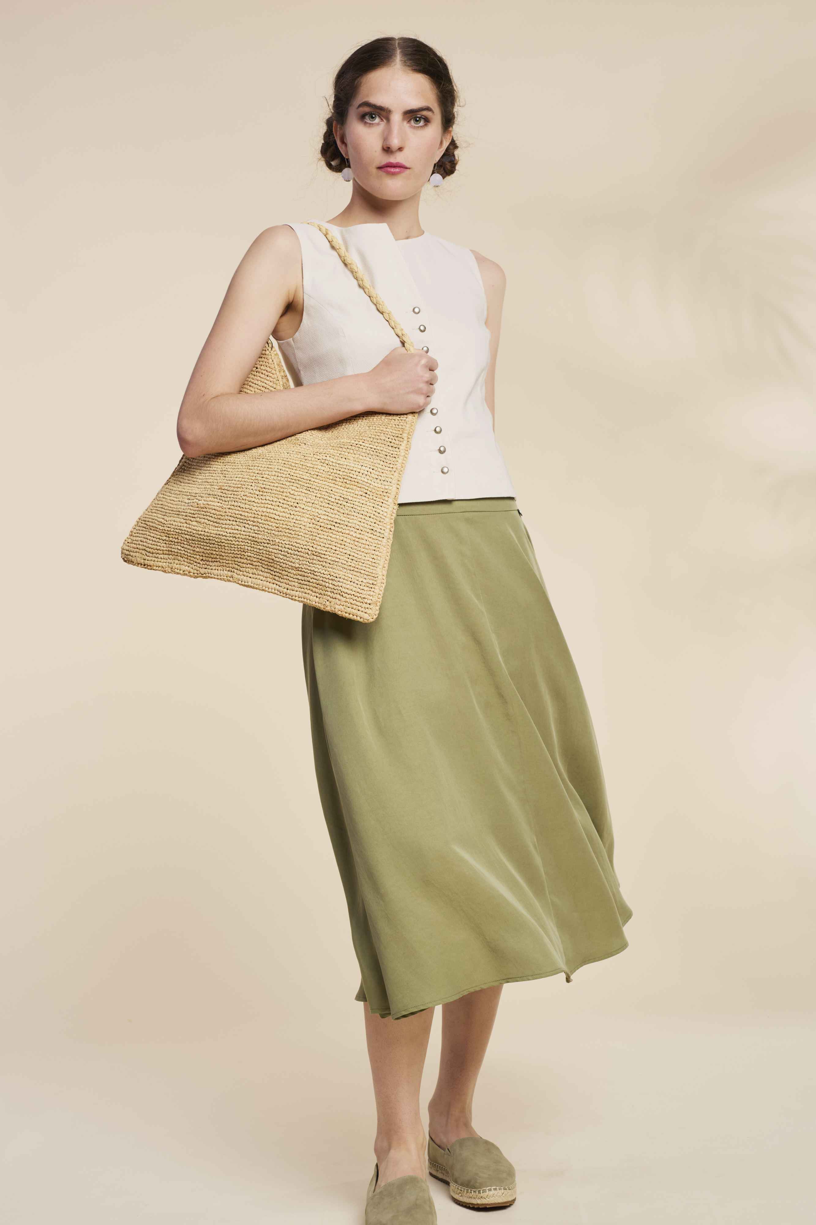 Midi-Rock-olivgruen-Eibsee