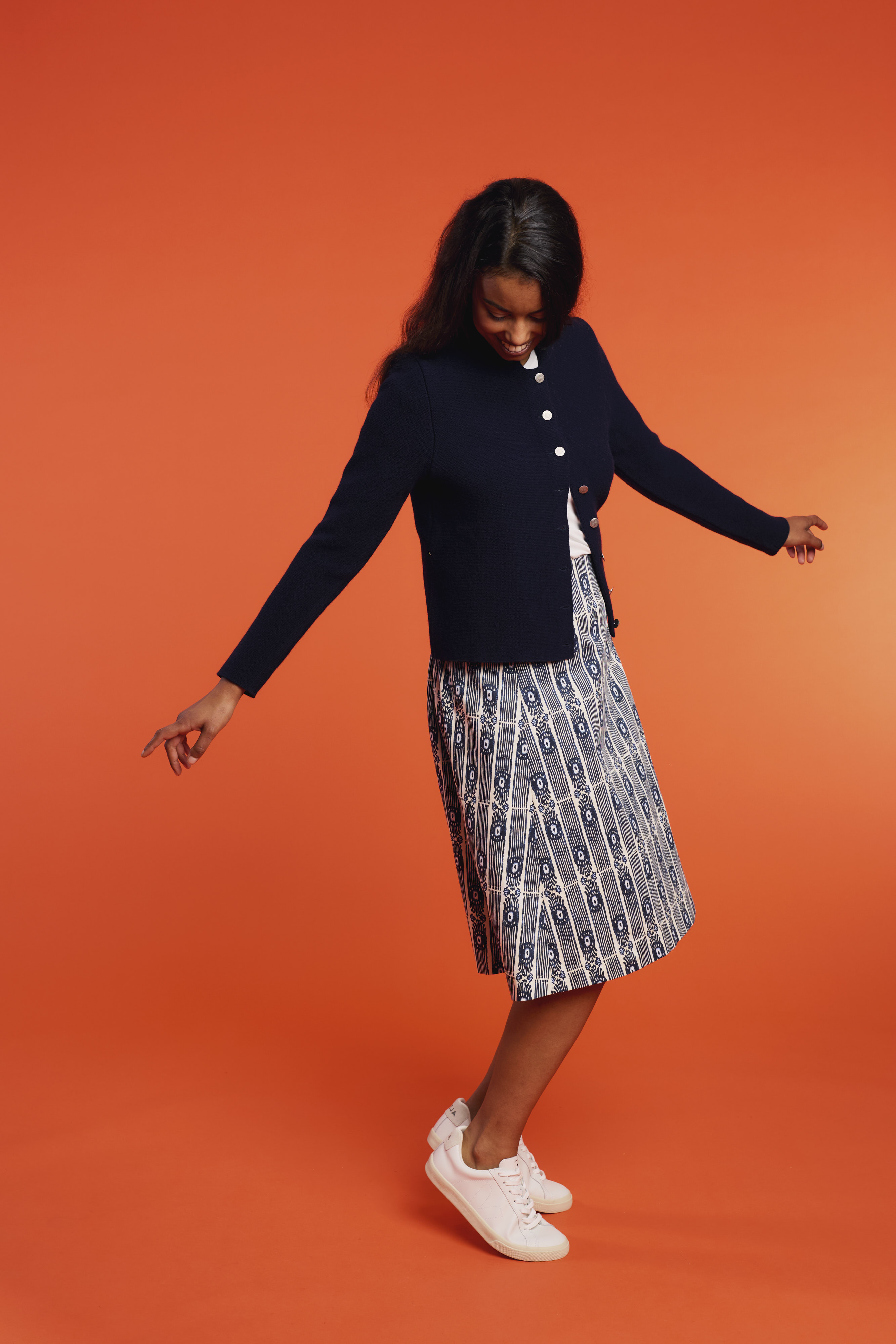 Trachtenrock-Muster-blau-Riedsee