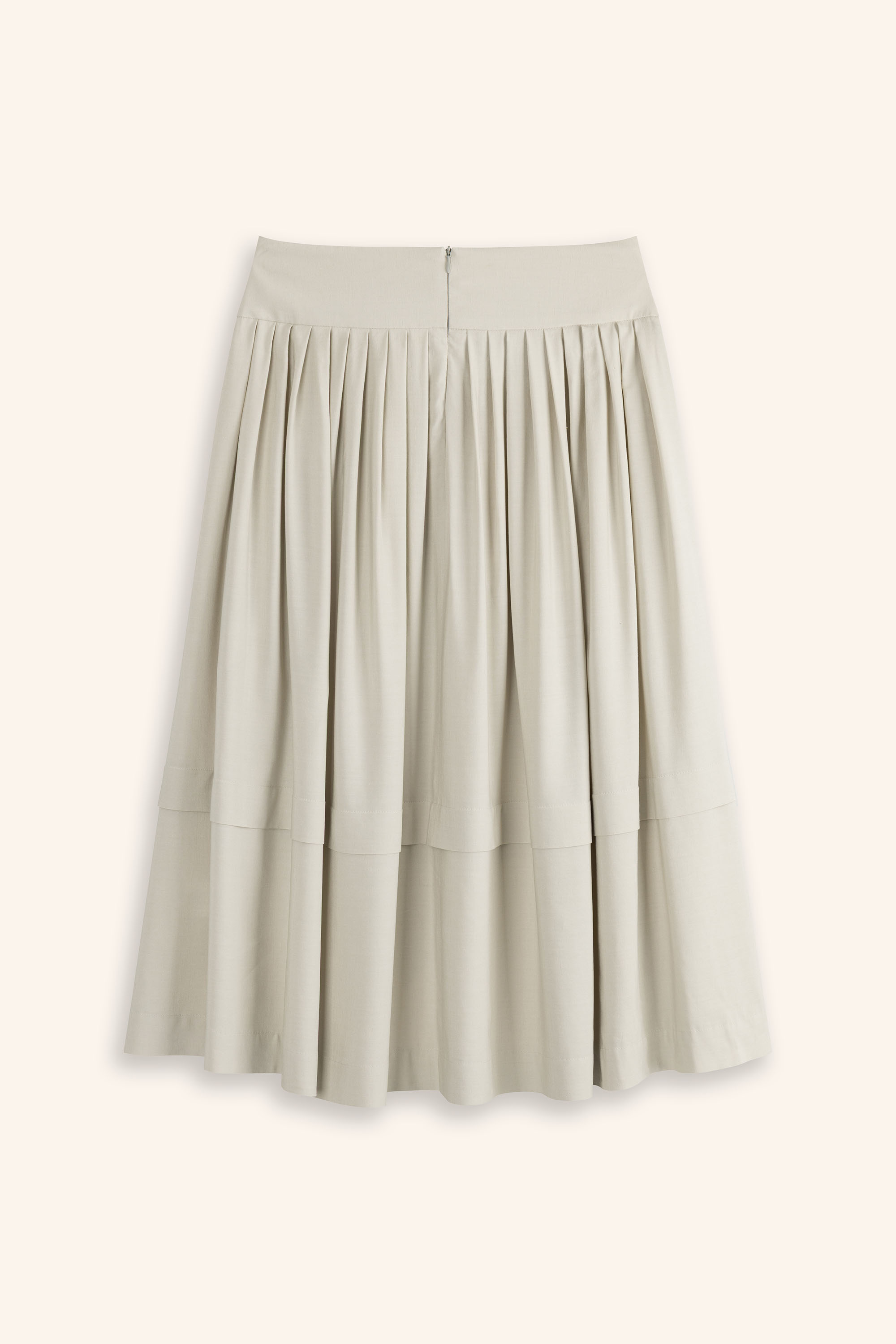 Trachtenrock-Leinen-beigegrau-Kirchsee