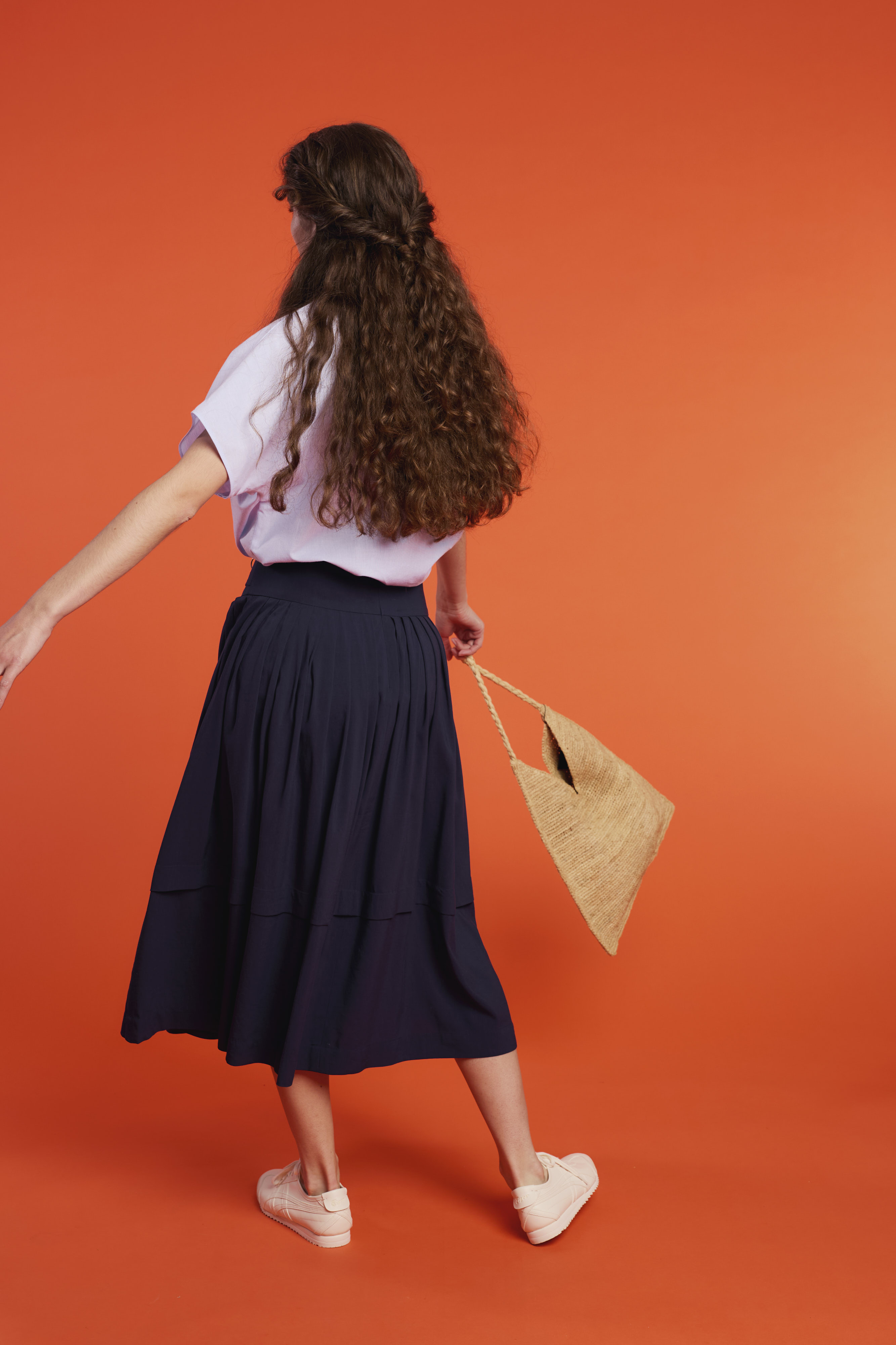 Trachtenrock-Leinen-marineblau-Kirchsee