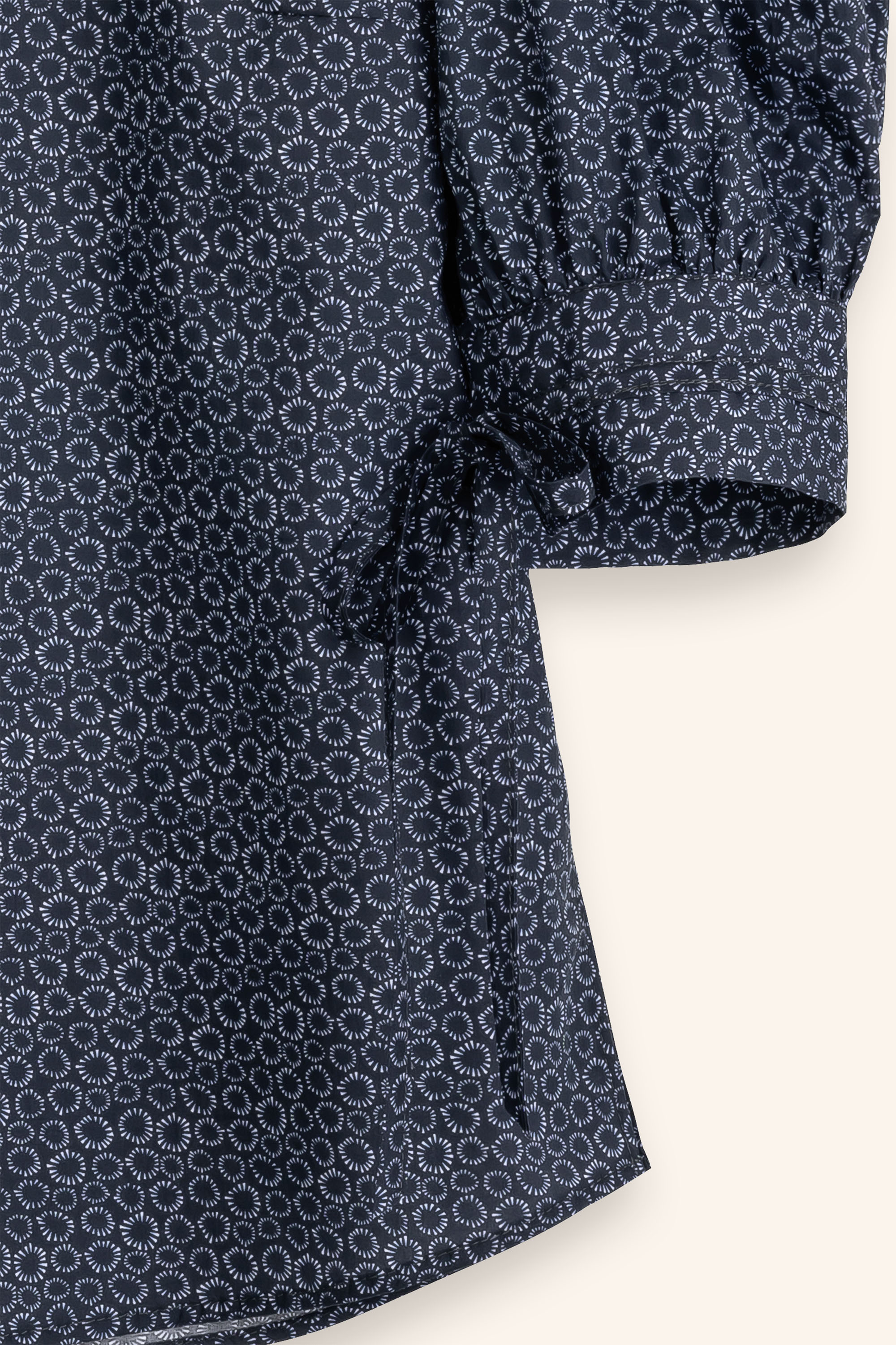 Bluse-Damen-Muster-marineblau-Tula