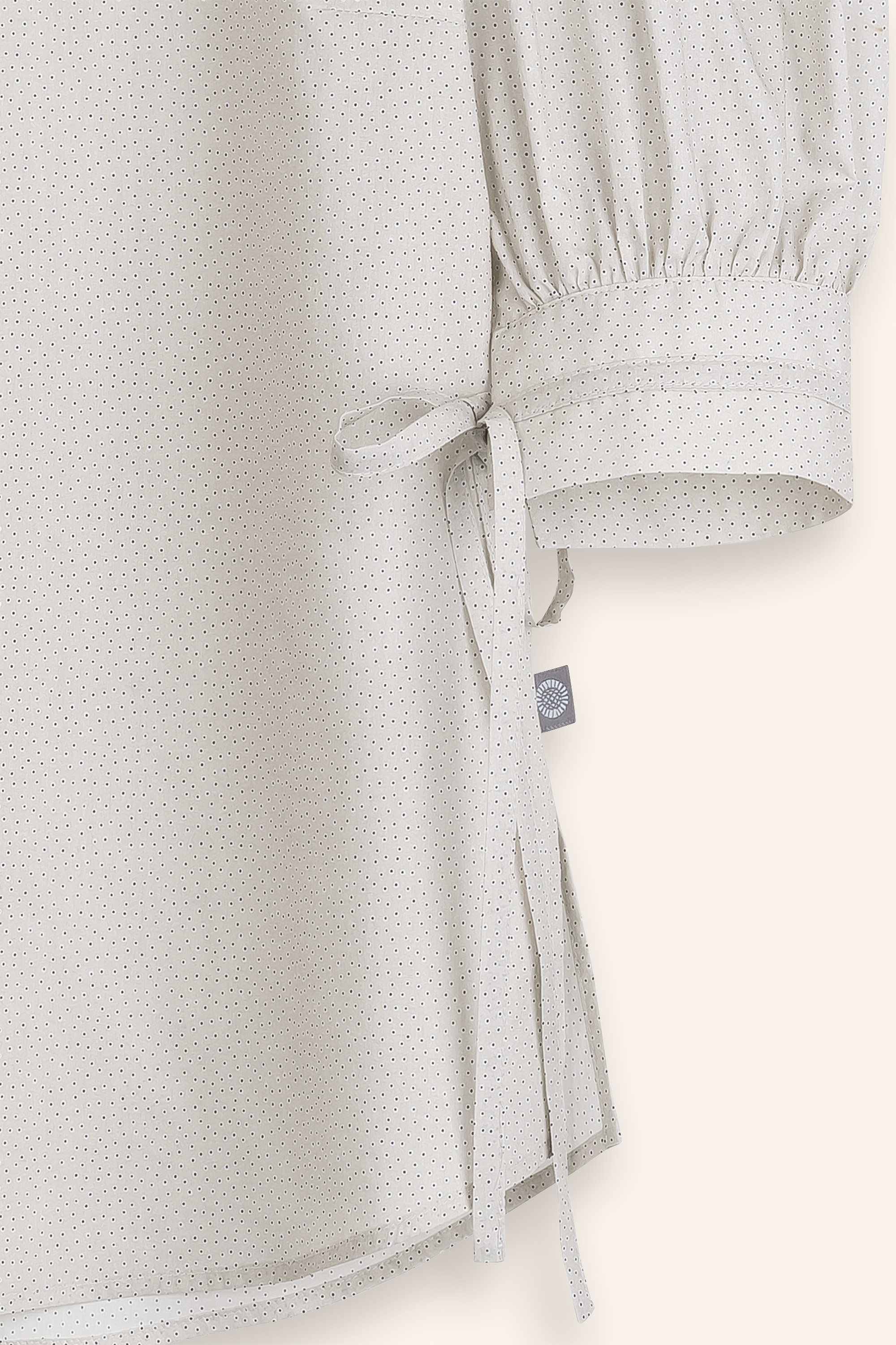 Bluse-Damen-Muster-beigegrau-Tula