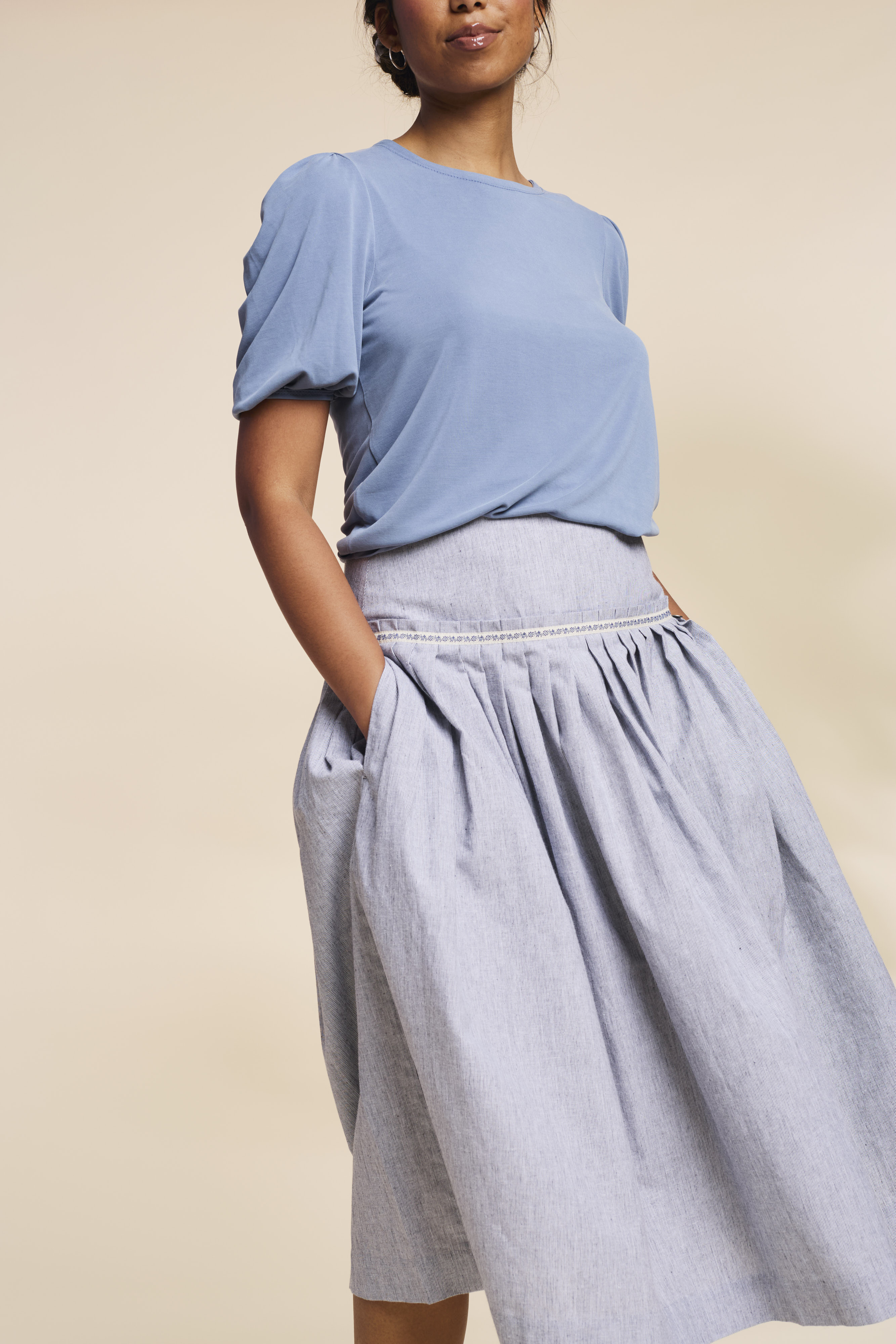 Shirt-Damen-Puffaemel-denimblau-Tabea