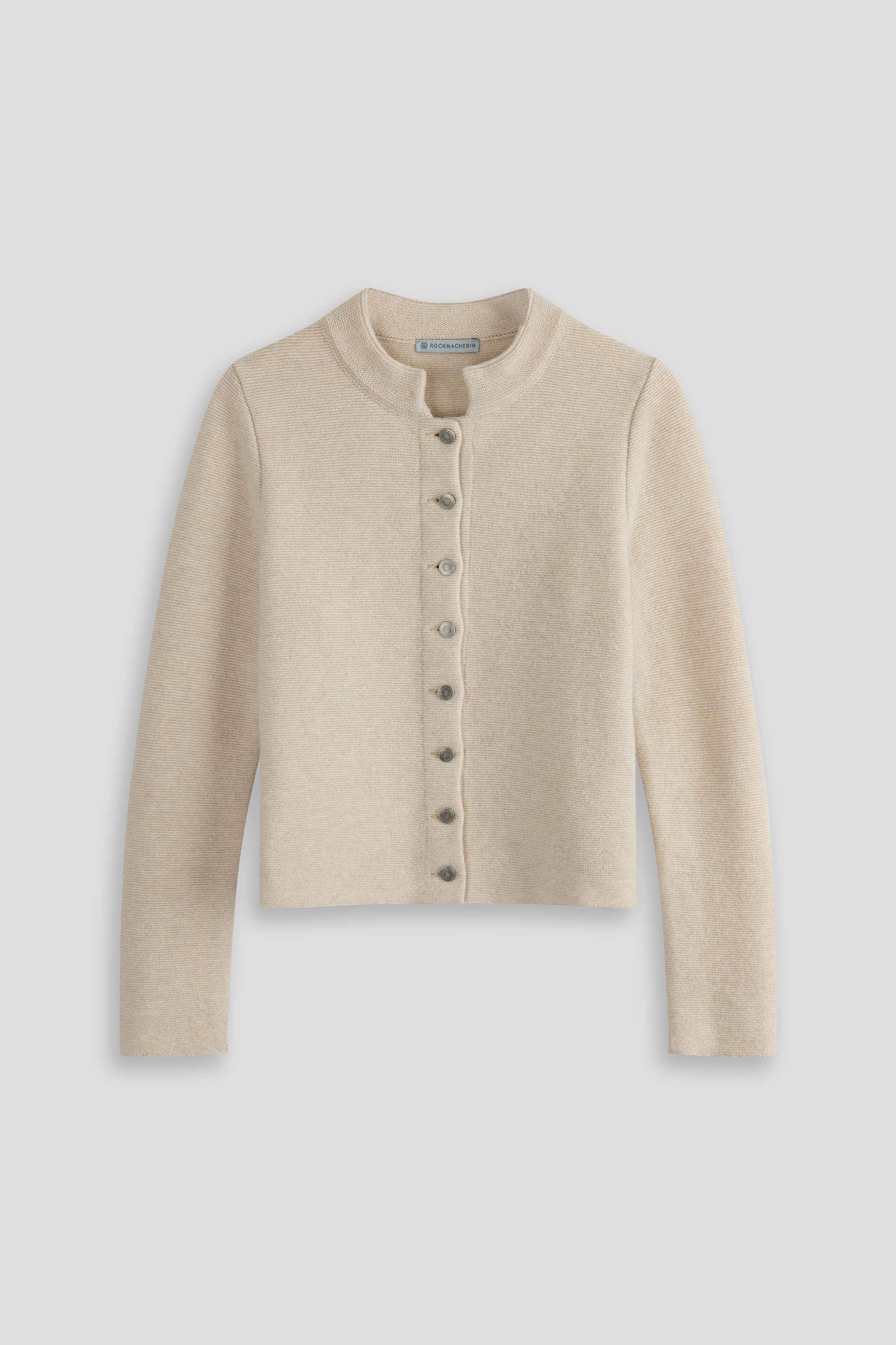 Trachtenjacke-Schurwollstrick-sandbeige-Florentine