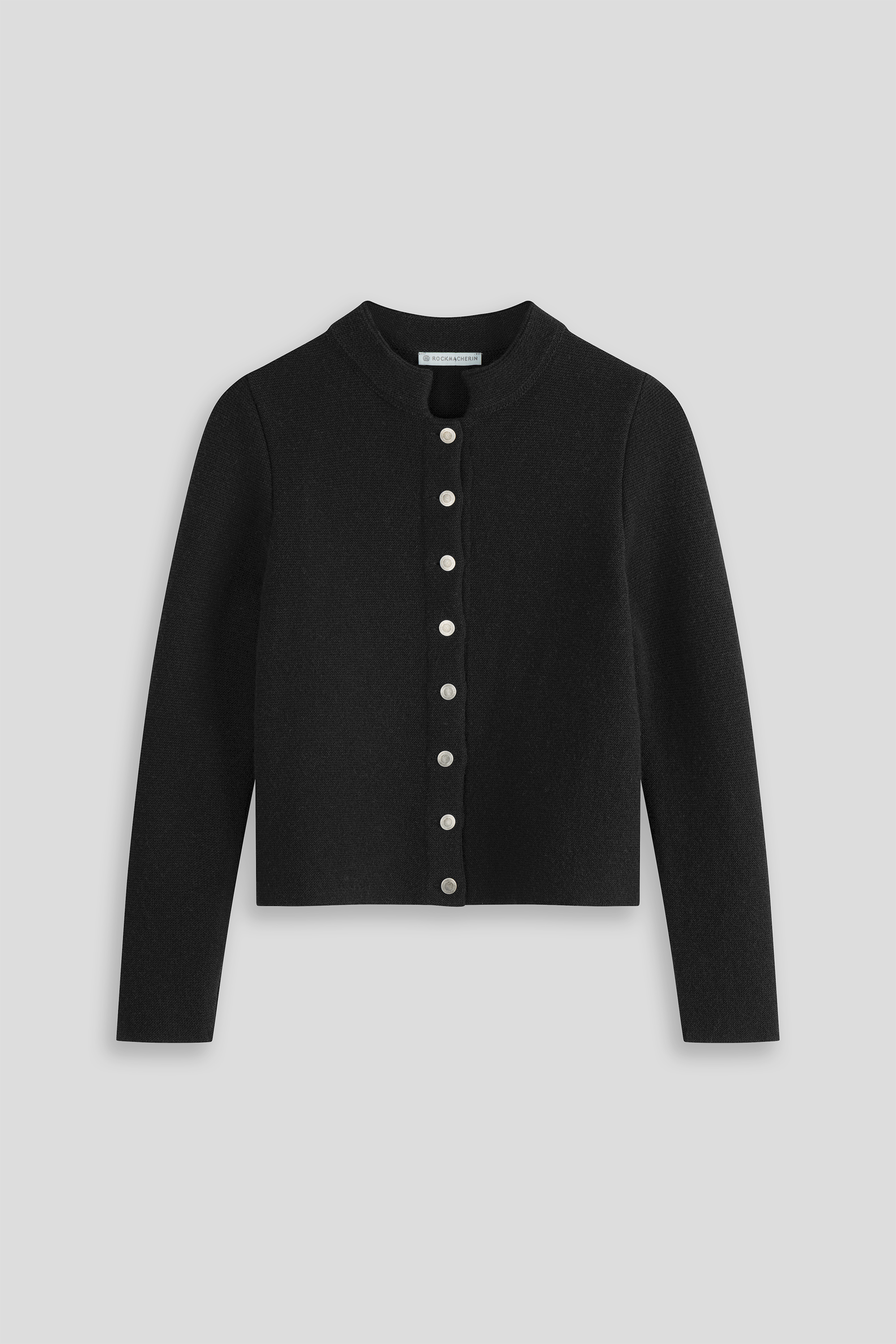 Trachtenjacke-Schurwollstrick-schwarz-Florentine