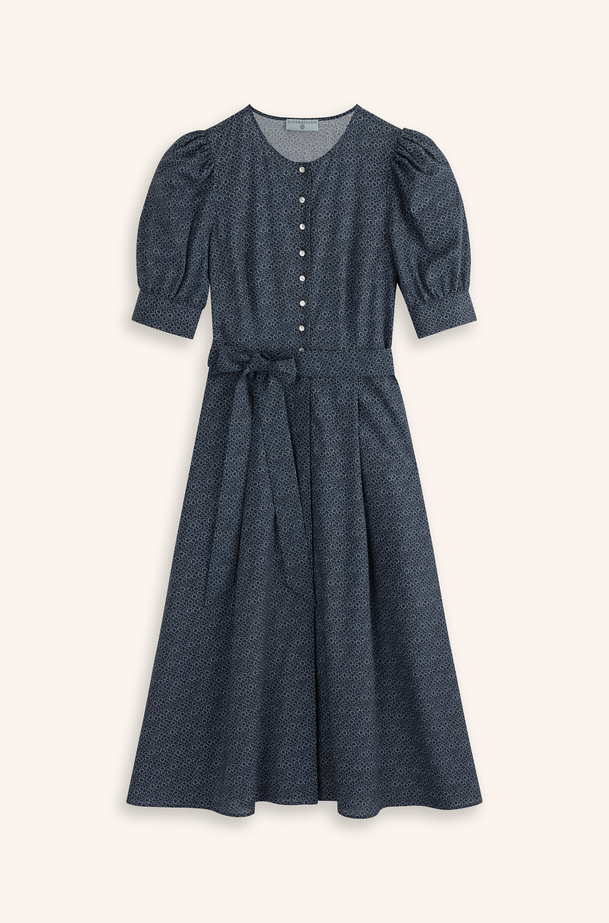 Trachtenkleid-Muster-marineblau-Tulipa