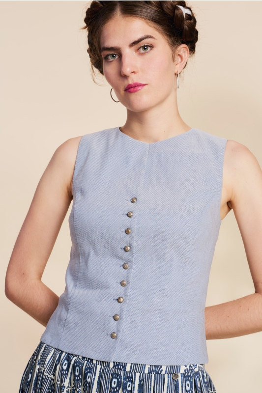 Trachtenweste-Spenzer-Damen-hellblau-Nanni-Gustl