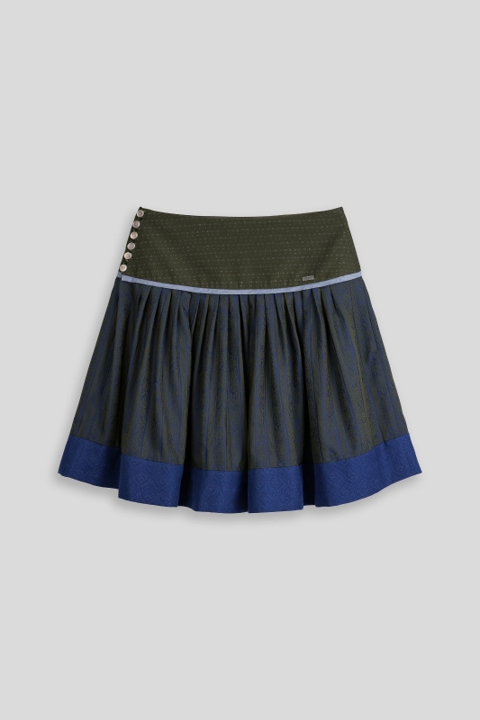 Trachtenrock-festlich-elegant-blau-oliv-Soascheenadog