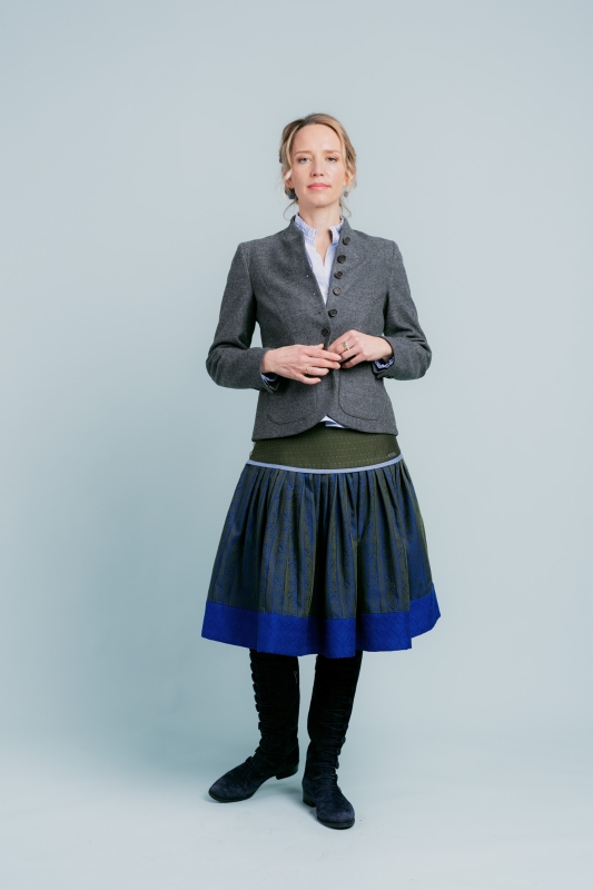 Trachtenrock-festlich-elegant-blau-oliv-Soascheenadog