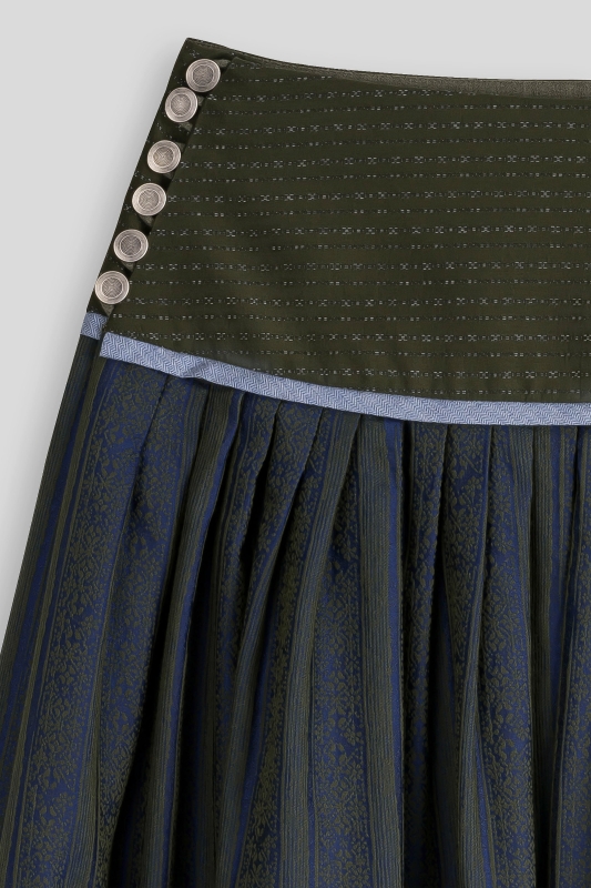 Trachtenrock-festlich-elegant-blau-oliv-Soascheenadog