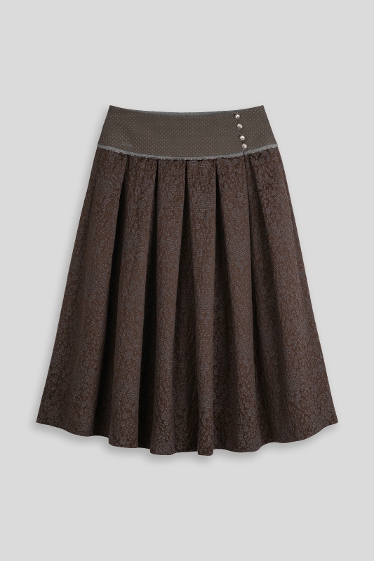 Trachtenrock-lang-elegant-festlich-dunkelbraun-Luschtig