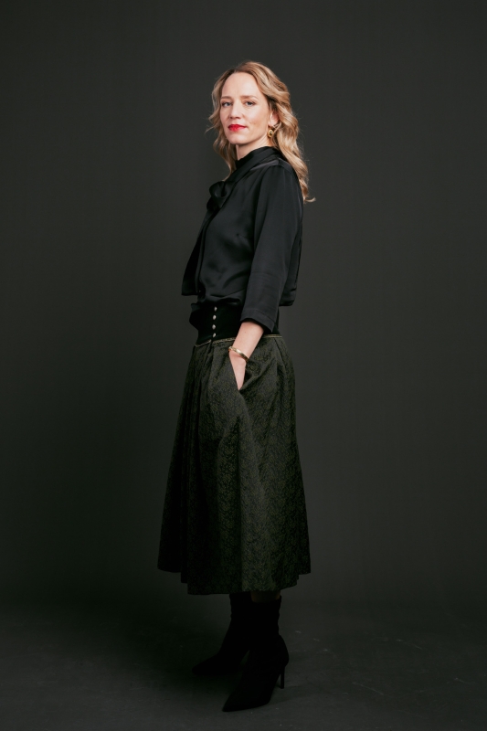 Trachtenrock-lang-elegant-festlich-schwarz-gruen-Gmaschelt