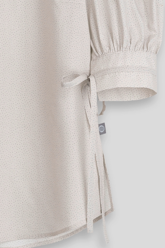 Bluse-Damen-Muster-beige-Tula