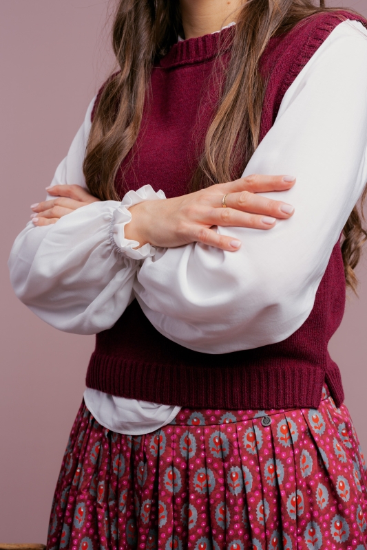 Bluse-Damen-Rueschen-weiss-Emma