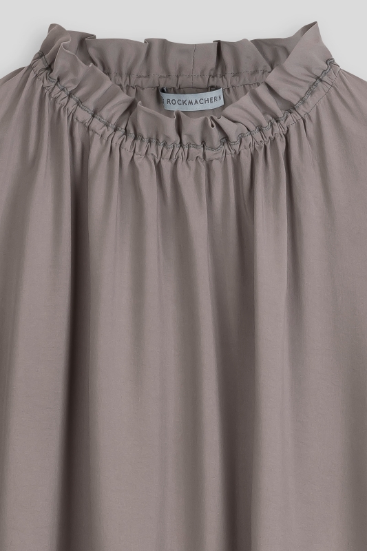 Bluse-Damen-Rueschen-grau-Emma