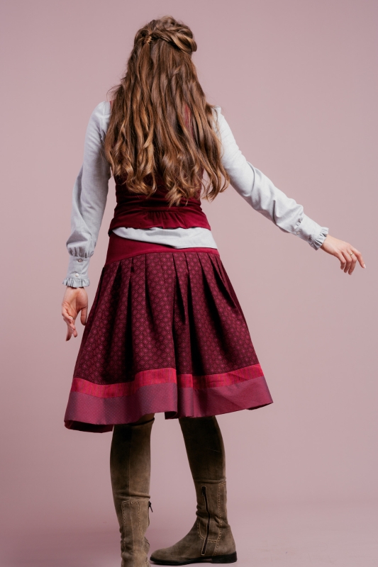 Bluse-Damen-Baumwolle-Winter-hellgrau-Rueschen-Susanna