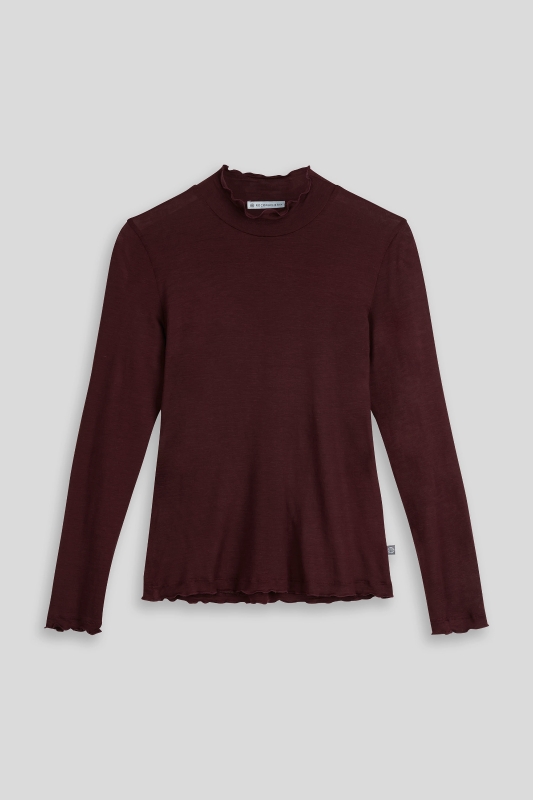 Shirt-ladies-cashmere-fine-knit-dark-red-Michaela