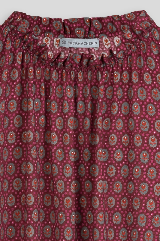 Blouse-ladies-frill-pattern-red-pink-Emma