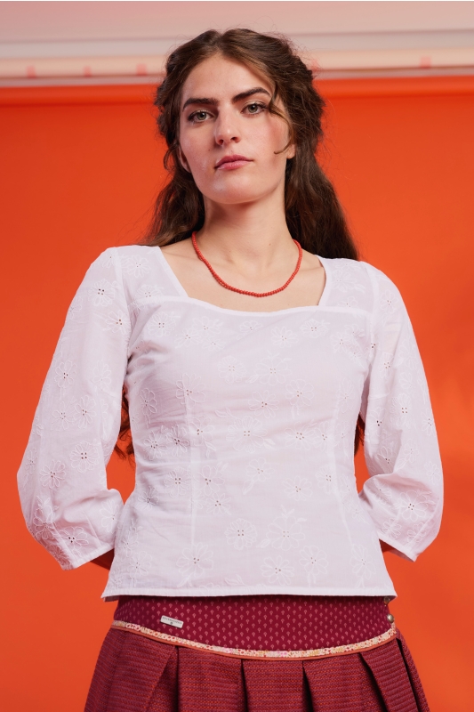 Trachtenrock-lang-beerenrot-Gluad