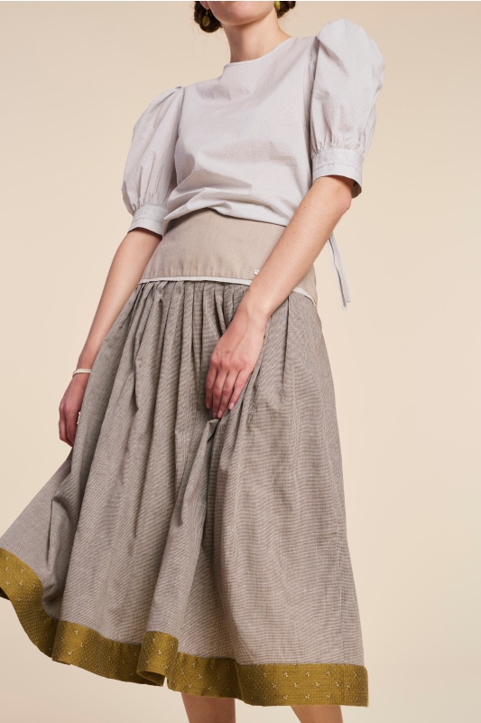 Trachtenrock-sandbeige-Sandstoa