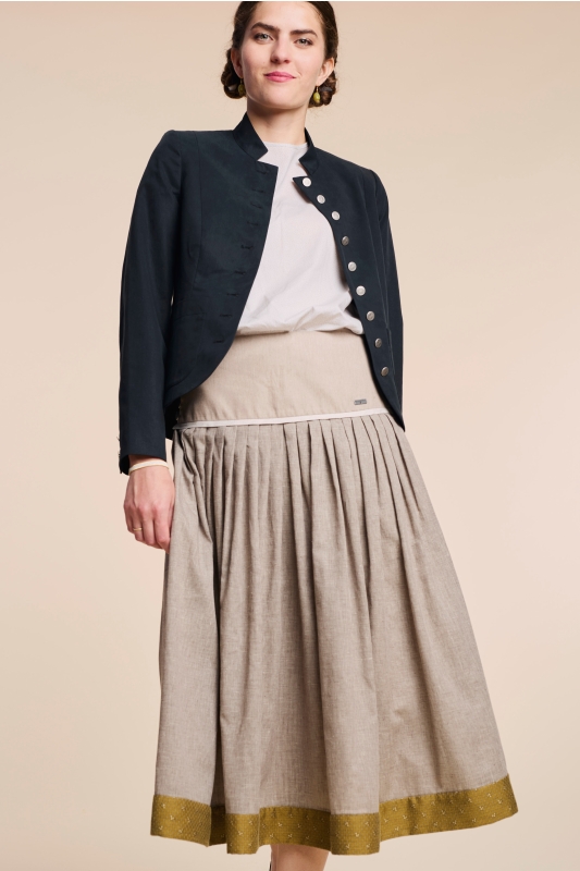 Trachtenrock-sandbeige-Sandstoa