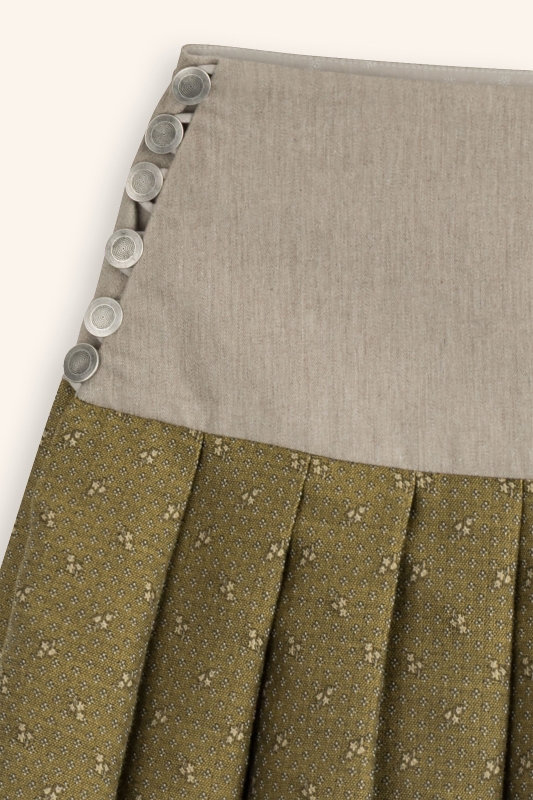 Trachtenrock-sendgelb-Heigras