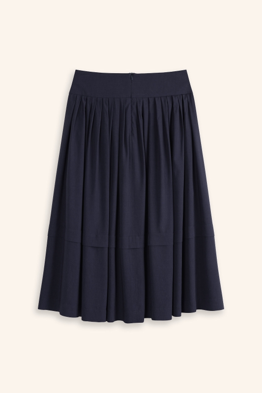 Trachtenrock-Leinen-marineblau-Kirchsee