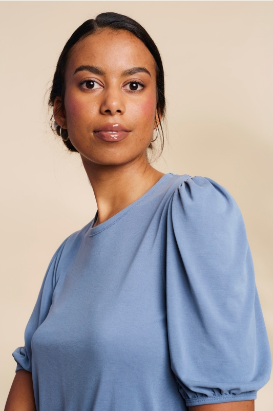 Shirt-Damen-Puffaemel-denimblau-Tabea