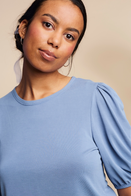 Shirt-Damen-Puffaemel-denimblau-Tabea