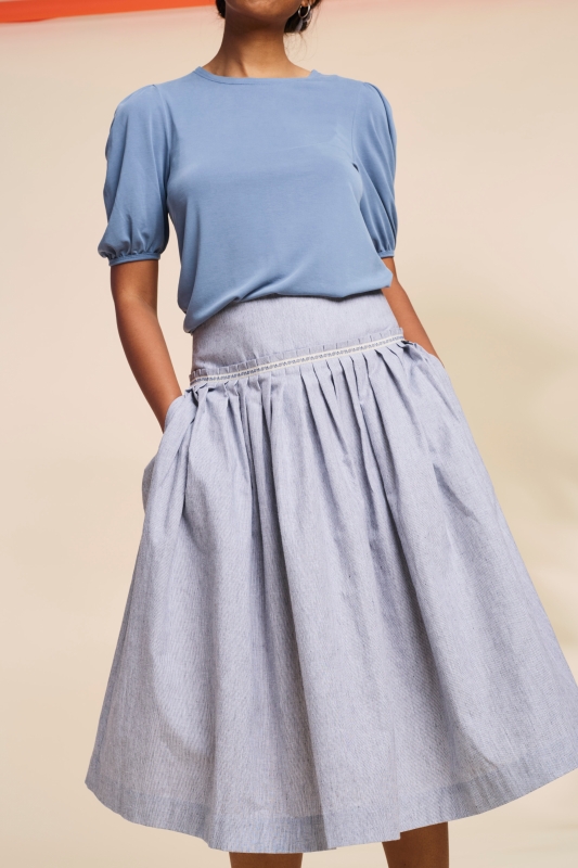 Shirt-Damen-Puffaemel-denimblau-Tabea