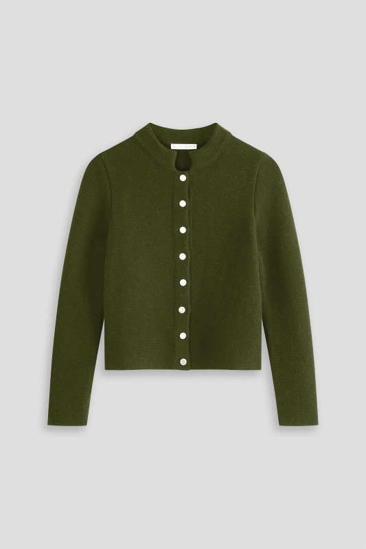 Trachtenjacke-Schurwollstrick-moosegruen-Florentine