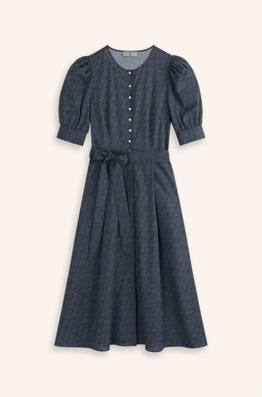 Trachtenkleid-Muster-marineblau-Tulipa